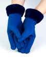 Dámské královsky modré rukavice
