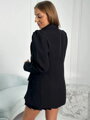 Luxusní dámský komplet se sukní 2191 černý 