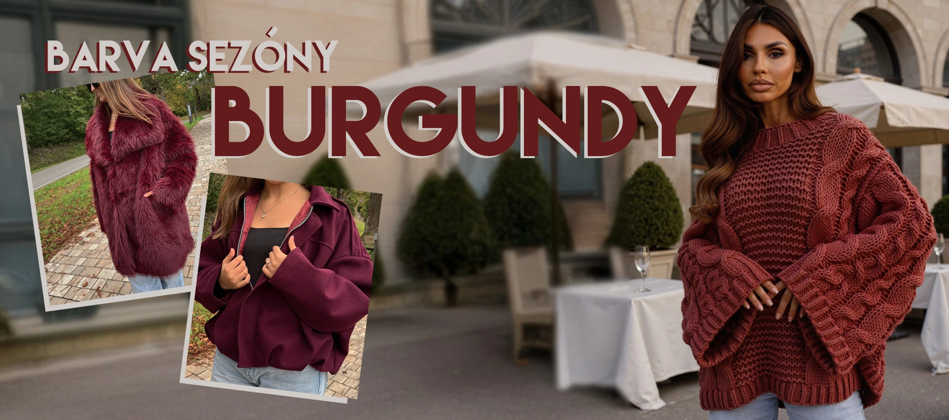 FARBA SEZONY- BURGUNDY