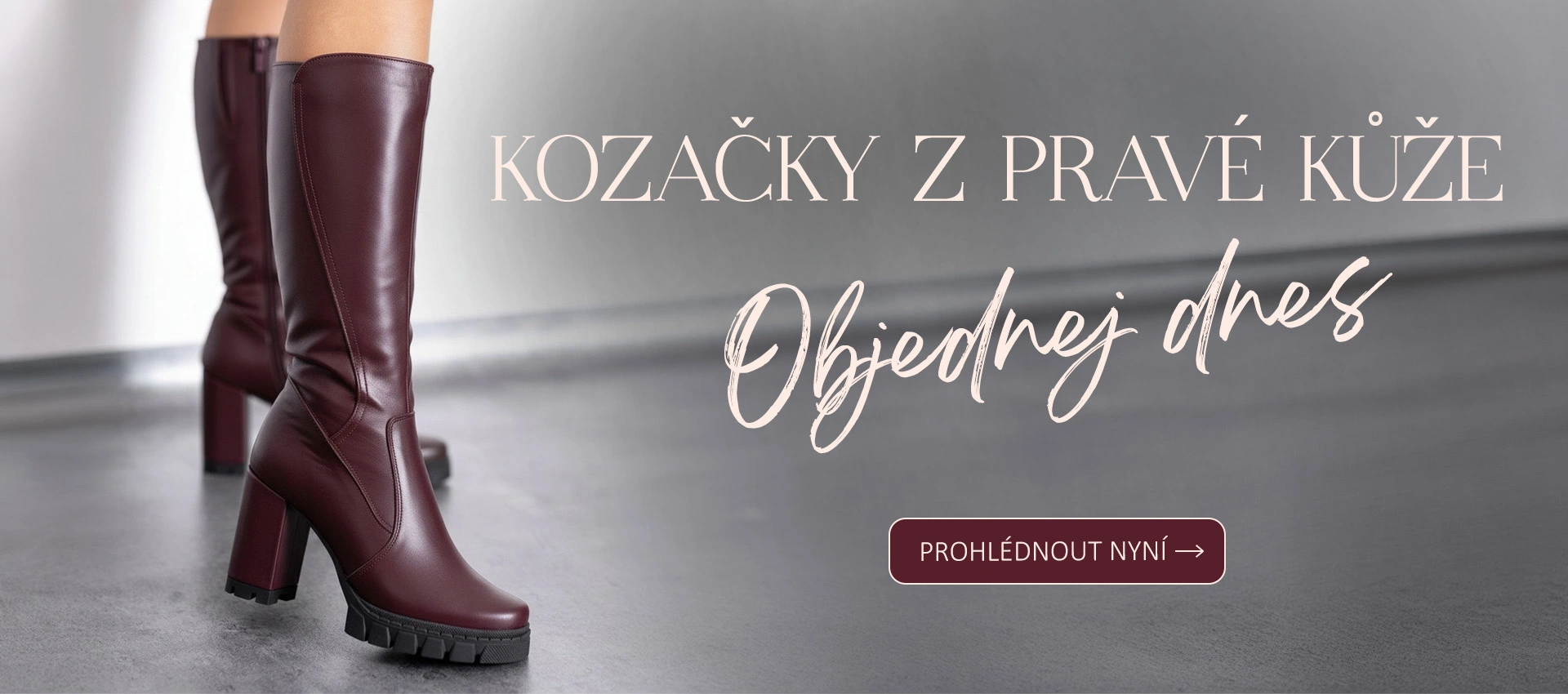Čižmy z pravej kože - jeseň