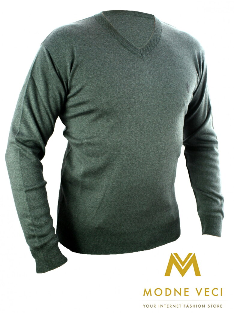 męski szary sweter