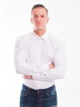 Klasická bílá mírně lesklá košile ve střihu SLIM FIT VS-PK-1714