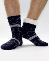 Pánské termo ponožky - protiskluzové 16 Sobík tmavě-modré