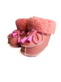Dětský set capáčky + rukavice v růžové barvě
