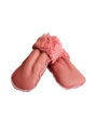 Dětský set capáčky + rukavice v růžové barvě