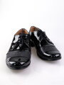 Chlapecké společenské kožené boty 156b černé lakované