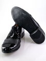 Chlapecké společenské kožené boty 156b černé lakované