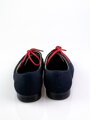 Chlapecké dětské společenské kožené boty 99 modré nubuk