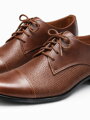 Chlapčenské spoločenské topánky 158K tmavo-hnedé B-40