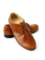 Chlapecké dětské společenské kožené boty 299 hnědé