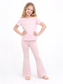 Dětské růžové zvonové bavlněné legíny VSB BELLSY