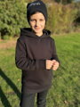 Detská čierna zateplená mikina VSB KIDS