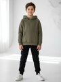 Chlapčenská zateplená VSB KIDS olivová mikina
