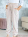 Dívčí tepláky VSB23 VELUR dusty pink