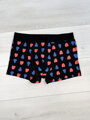 Pánské černé bavlněné boxerky se vzorem