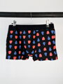 Pánské černé bavlněné boxerky se vzorem