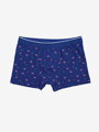 Pánské vzorované boxerky v modré barvě