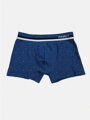 Modré pánské boxerky s geometrickými tvary