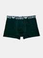 Pánské bavlněné boxerky UOMO v tmavě zelené barvě