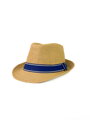 Pánský slaměný klobouk v hnědé barvě 209