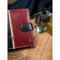 Pánská kožená peněženka 326L-RBA-D černo-červená