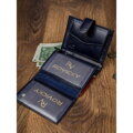 Pánská kožená peněženka 326L-RBA-D modro-červená