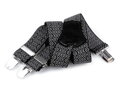 Kšandy délka 120 cm šířka 3,5 cm černá bílá vzor 650352