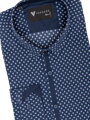 Pánská košile VS-PK-1906 tmavě modrá s barokním vzorem