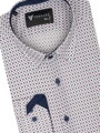 Pánská košile VS-PK-1907 bílá se vzorem