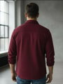 Pánská košilová bunda bordó VSB CASUAL