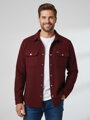 Pánská košilová bunda bordó VSB CASUAL