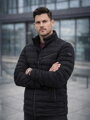 Stylová pánská bunda v černé barvě 