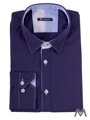 Pánská košile ve slim fit střihu VS-PK 1741 tmavě modrá