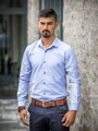 Pánská košile se žraločím límcem VS-PK-1853 barva světlý jeans