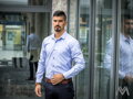 Pánská košile se žraločím límcem VS-PK-1853 barva světlý jeans