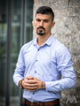 Pánská košile se žraločím límcem VS-PK-1853 barva světlý jeans