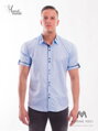 Sportovní bledě modrá pánská košile VS-PK1718