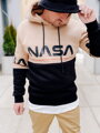 Pánská mikina NASA béžovo-černá