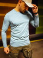 Trendy pánské triko ve světle modré barvě