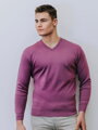 Stylový pánský fialový svetr N18