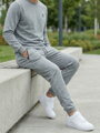 Pánske štýlové sivé tepláky 