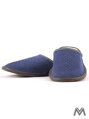 Pánské kožené papuče modré Model 3B