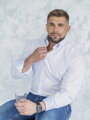 Luxusní pánská košile bílá s dvojitým vysokým límcem VS-PK-1738