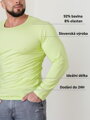 Zářivé pánské triko s dlouhým rukávem VSB lemon