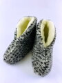 Úžasné papuče z ovčí vlny:)) teploučké:)) tečkované model 94