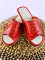 Dámské otevřené papuče červené model 3