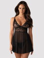 Černá krajková noční košilka Idillia babydoll black