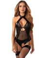 Dámský erotický kostým v černé barvě DOMINNA