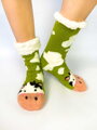 Dámské veselé ponožky s kravičkou EJ-2002