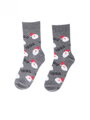 Vánoční ponožky hohoho v šedé barvě WOLA